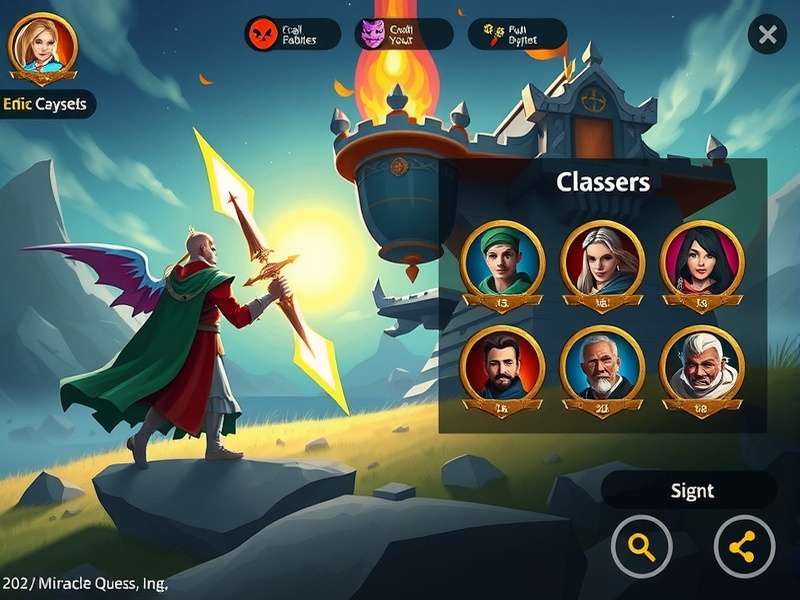 Miracle Quest Epic Battle Scene Miracle Quest gameplay screenshot showing epic battle